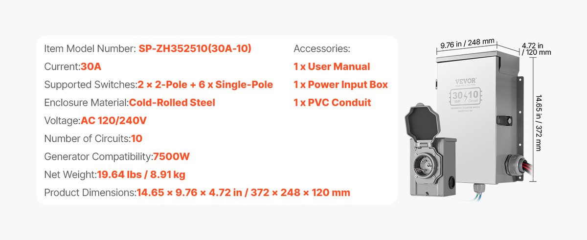 Generator Transfer Switch Kit Ensures Safe Home Backup Power